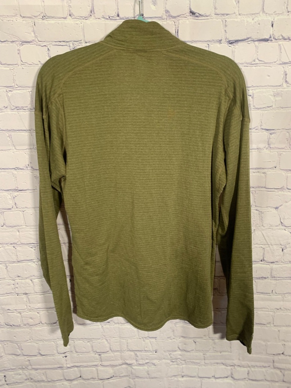 Patagonia Mens Capilene Thermal Weight Zip Neck Pullover Green L Outdoor Layer - Picture 6 of 6
